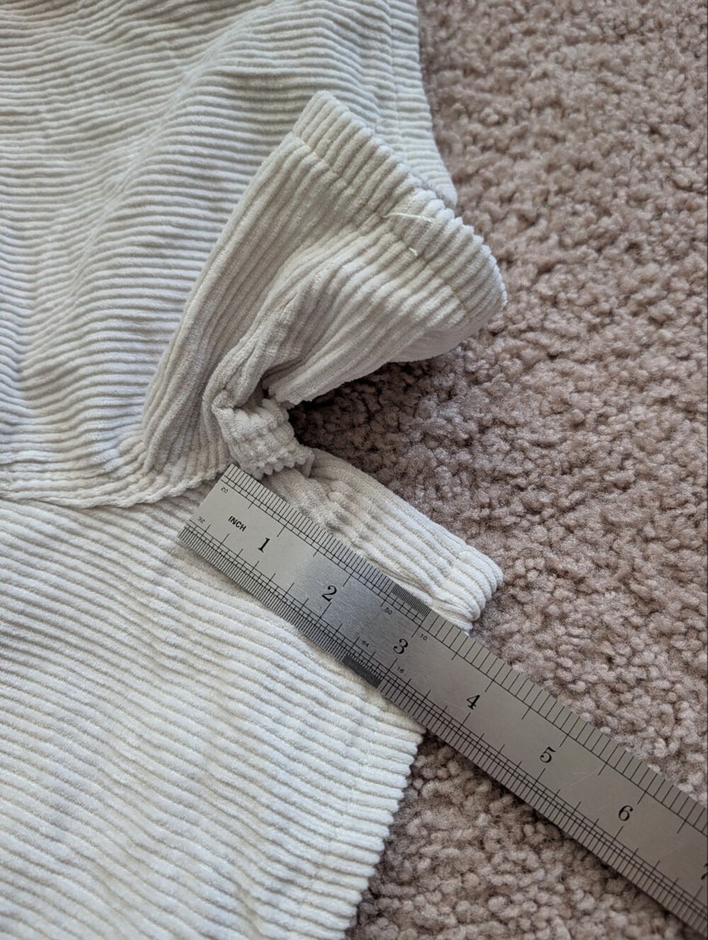 Empyre Womens Laurel Cream Asymmetrical Corduroy Carpenter Skate Shorts Small - Picture 15 of 16